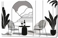 Obraz 90x60cm Relaks w Monochromie