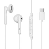 zestaw słuchawkowy słuchawki douszne usb-c jr-ec05 białe