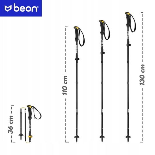KIJE TREKKINGOWE SKŁADANE KIJKI W GÓRY DO CHODZENIA PO GÓRACH REGULOWANE na Arena.pl