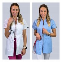 Fartuch Medyczny Kosmetyczny Venus SPA Euro-Styl Krótki Rękaw KOLORY