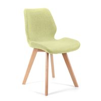 4x krzesło tapicerowane materiałowe SJ.0159 Zielone