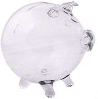 SZKLANA ŚWINKA SKARBONKA NA PREZENT DUŻA - KROSNO