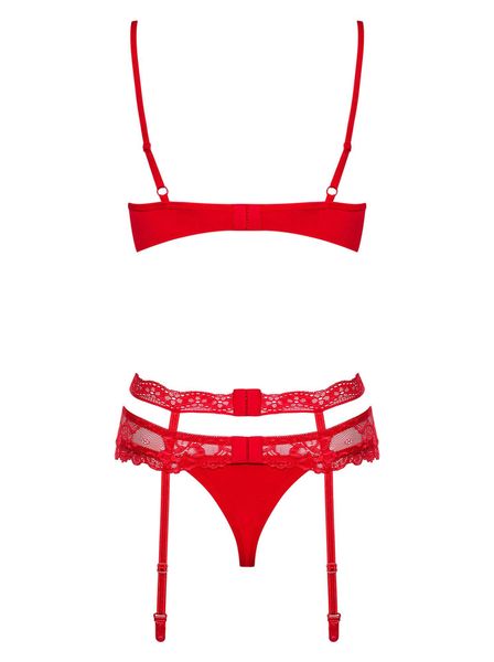 Komplet Erotyczny Pas Stanik Stringi Obsessive S/M zdjęcie 2