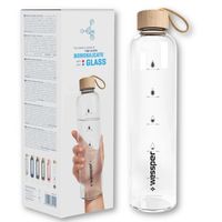 Wessper Activemax Crystalline 1L szklana butelka motywacyjna