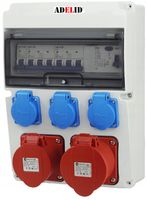 ROZDZIELNICA BUDOWLANA ZABEZPIECZONA 32A 16A 3x230