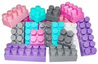 INSTA kolor Hemar K3 polskie klocki konstrukcyjne 100 el 7 kolorów