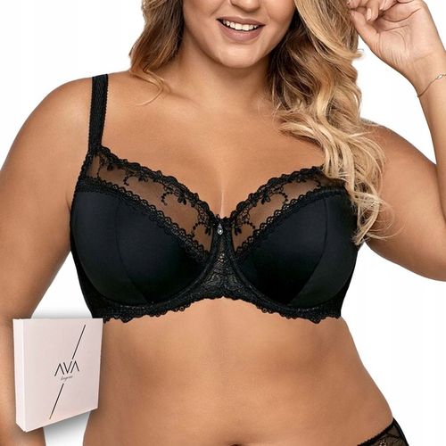 AVA stanik biustonosz półusztywniany wygodny AV-1030 SEMI-SOFT czarny 85G na Arena.pl
