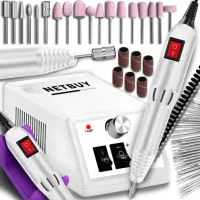 FREZARKA DO PAZNOKCI MANICURE PEDICURE PROFESJONALNA ZESTAW FREZÓW MOC 12W