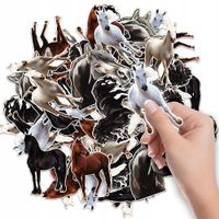 NAKLEJKI NA ZESZYT NALEPKA Z POSTACIAMI KONIE HOBBY HORSE WZORY 6 SZT