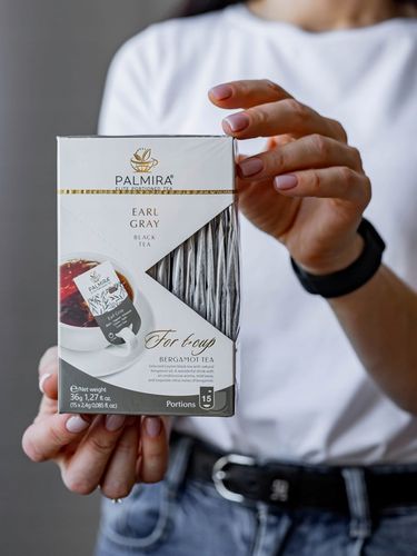 Herbata czarna liściasta Earl gray olej bergamotki Deluxe Palmira 15 saszet na Arena.pl