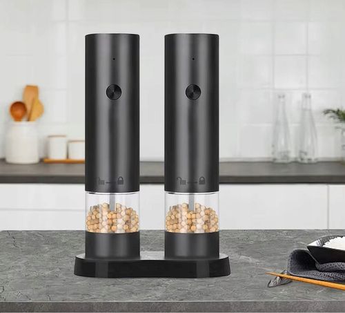 ELEKTRYCZNY MŁYNEK DO PIEPRZU SOLI PRZYPRAW AKUMULATOR USB-C ZESTAW 2 na Arena.pl