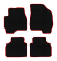 Dywaniki welurowe CARLUX-RED do Mazda Tribute 2000-2011, czarne/czerwone