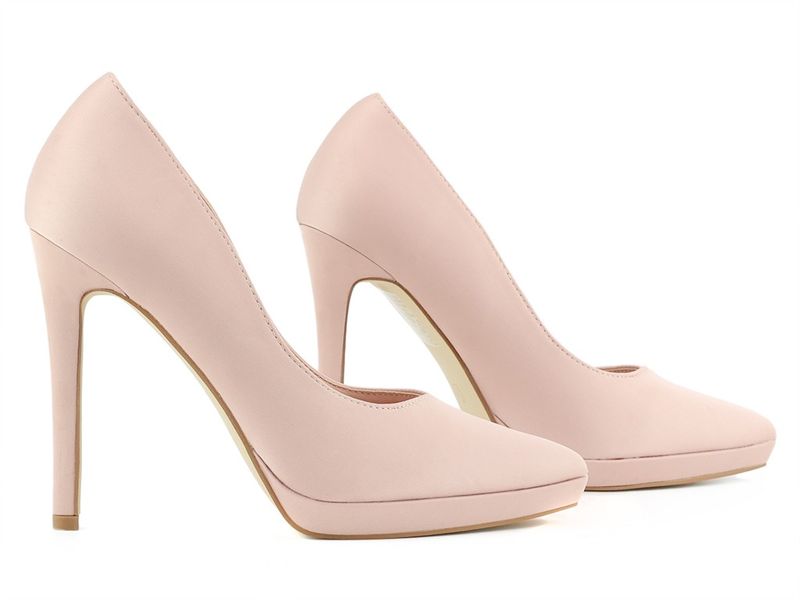 Beżowe szpiki na platformie nude 37 zdjęcie 3