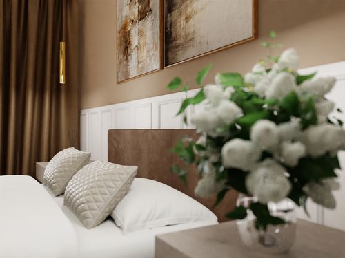 ŁÓŻKO TAPICEROWANE DO SYPIALNI 140x200 ŁÓŻKO PODWÓJNE Z POJEMNIKIEM BRĄZOWE na Arena.pl