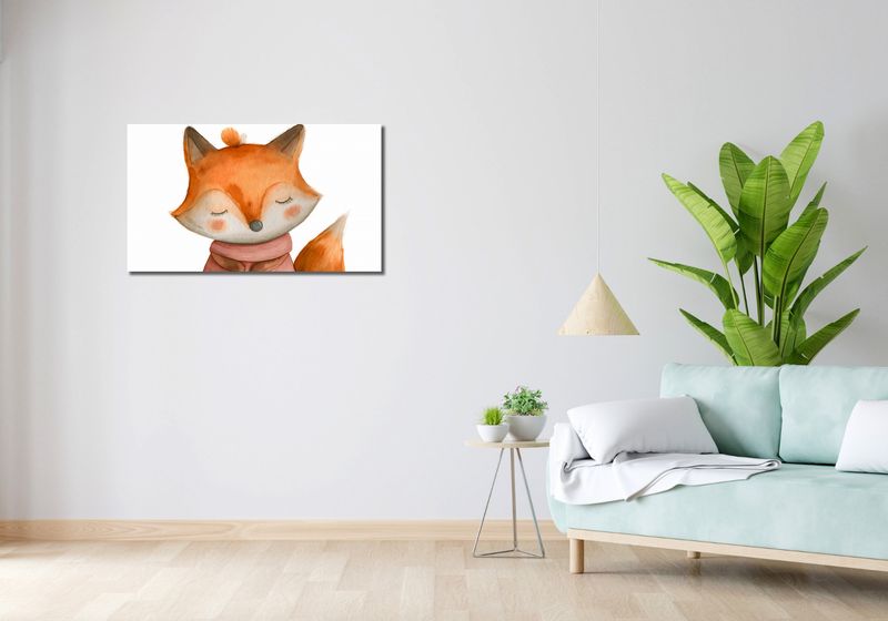 Obraz 90x50cm Czarujący Lisek zdjęcie 2