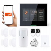 BEZPRZEWODOWY ALARM z LCD 4.3' GSM WiFi SMS DZWONEK TUYA SMART PO POLSKU