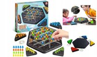 Triggle Gra W Trójkąty Strategiczna Gumki Recepturki 3D Triangle Chess Duża