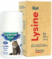 SCANVET LYSINE KOT ŻEL Z LIZYNĄ Dla kotów 50ml