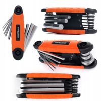 Zestaw imbusów składanych 8 sztuk elementów hex kraft&dele KD11934