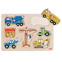 Układanka z uchwytami. Maszyny budowlane