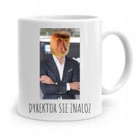 Kubek Śmieszny Nosacz Janusz Dyrektor Sie Znaloz Z Nadrukiem Ze Zdjęciem