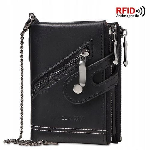 Alessio PORTFEL MĘSKI Block Kart RFID ŁAŃCUCH Pudełko PREZENTOWE na Arena.pl