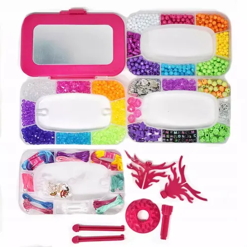Koraliki zestaw do tworzenia biżuterii Kuferek z lusterkiem na Arena.pl