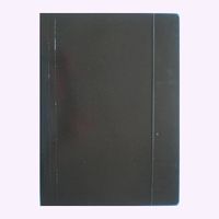 teczka jednobarwna błyszcząca z gumką A4 czarna