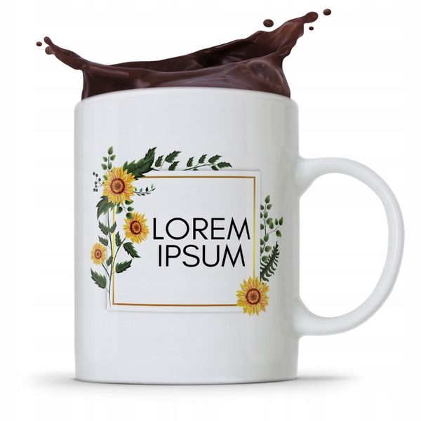 Kubek Prezent Urodzinowy Dla Grafika Lorem Ipsum Z Nadrukiem Ze Zdjęciem zdjęcie 1