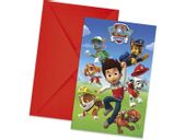 Zaproszenia na urodziny, Psi Patrol (Paw Patrol), 6 szt.