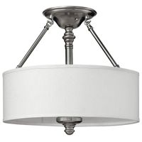 Lampa sufitowa Sussex HK-SUSSEX-SF Hinkley przezroczysty biały nikiel