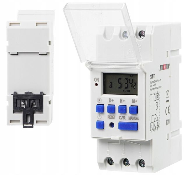 PROGRAMATOR CZASOWY WŁĄCZNIK WYŁĄCZNIK LCD CYFROWY HARMONOGRAM 7 DNI 10 UST zdjęcie 5