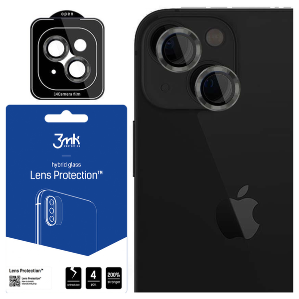 apple iphone 15 - 3mk lens protection pro graphite zdjęcie 2