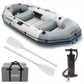 PONTON INTEX MARINER 3 PVC DLA 3 OSÓB SYATEM 3 KOMORY WIOSŁA
