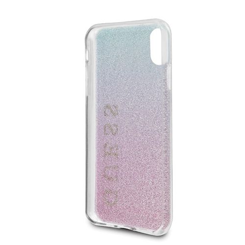 Guess Glitter Gradient - Etui iPhone Xs / X  (Pink/Blue) na Arena.pl