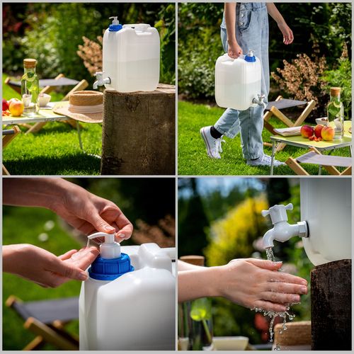 KADAX Kanister Na Wodę Umywalka Pojemnik Dozownik mydło Płyny 10L Z Kranem na Arena.pl