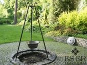 Kociołek węgierski żeliwny z pokrywą 7l i trójnogiem ES-ER