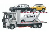 AUTO MODEL MERCEDES-BENZ ACTROS TIR LAWETA 3 AUTKA ZESTAW TRANSPORTER