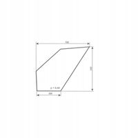 szyba drzwi dolna do ciągnika LAMBORGHINI 754 DT