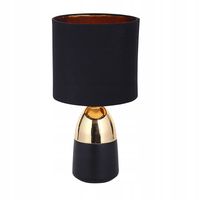 Lampa lampka nocna na biurko dekoracyjna czarna Altom Design 31,5 cm