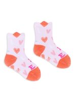 Skarpety w serca różowe dziewczęce 17-19