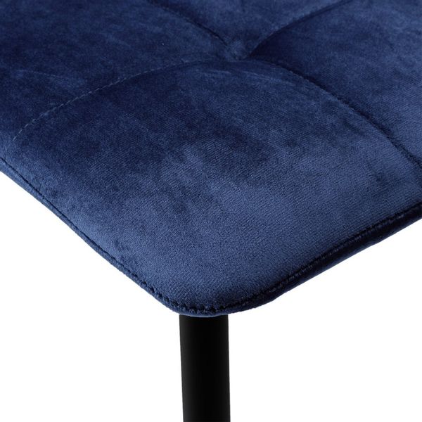 Krzesło welurowe DENVER velvet jasnoniebieskie zdjęcie 10