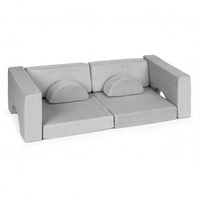 FOTEL MODUŁOWY DLA DZIECI ECOTOYS 8 ELEMENTÓW SZARY DIY