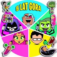 OPŁATEK NA TORT 20CM - TEEN TITANS MŁODZI TYTANI + IMIĘ + ! 15CM 18CM