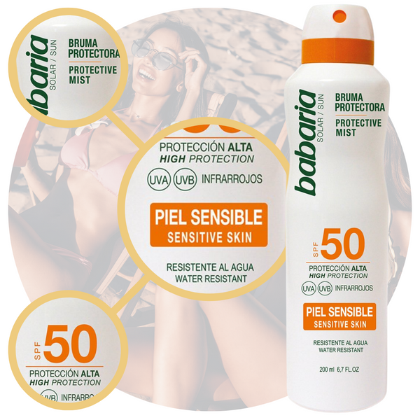 Babaria Sun Sensitive Mgiełka Do Opalania W Sprayu zdjęcie 4