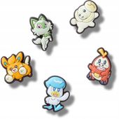 Crocs Przypinki Ozdoby Piny Charms Jibbitz Pokemon Paldea 5pc
