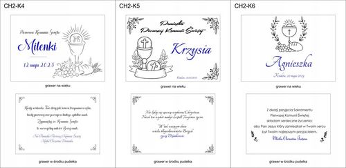 Prezent na KOMUNIE ŚWIĘTĄ pamiątka PUDEŁKO +GRAWER na Arena.pl