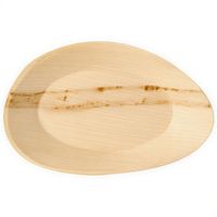 talerz z liści palmowych owalny 26 x 17 x 2,5 cm 25 szt.