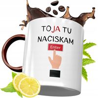 Kubek Bordowy Dla Informatyka Na Urodziny Prezent Z Nadrukiem Ze Zdjęciem