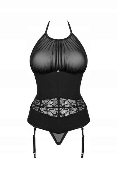 Obsessive Gorset i stringi Serafia czarne M/L zdjęcie 10